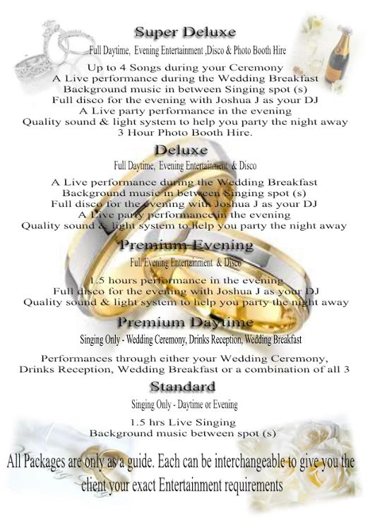 Full Day Packages & Booth